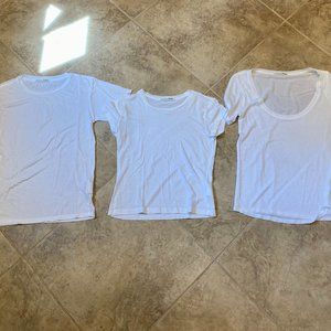 Reformation Jeans White Tee Set of 3